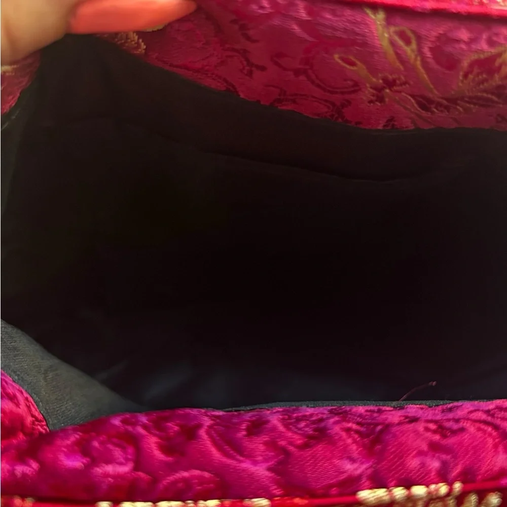 Asian Pink Large Floral Women's Hand Bag